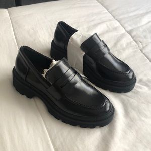 platform loafers Zara black Shoes 5USA never used